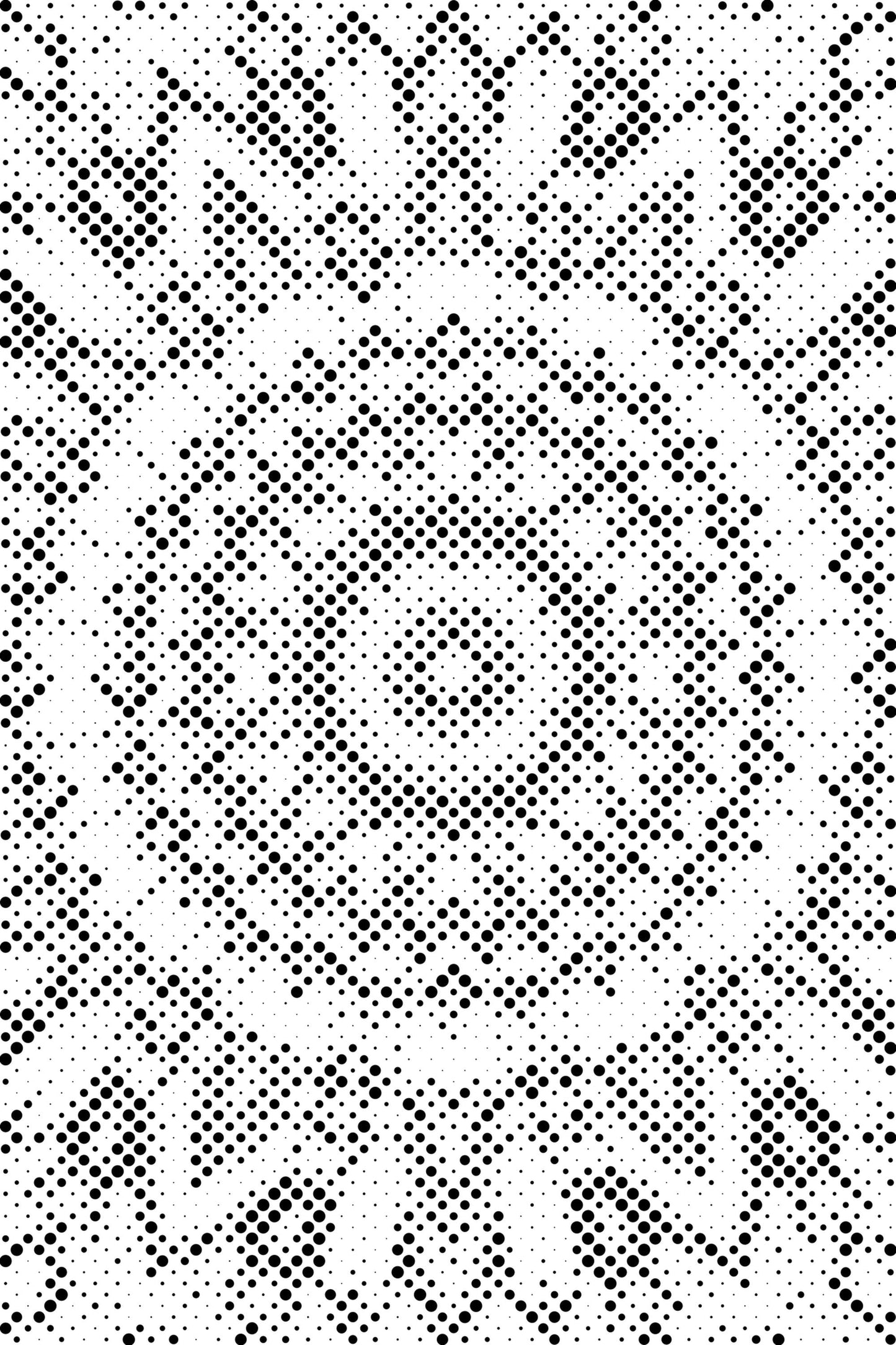 Mal-med-prikker -  Gul-sort Mandala