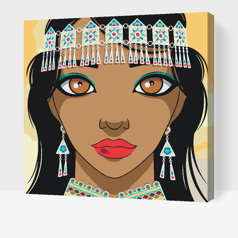 Paint by Numbers - Smuk indisk kvinde