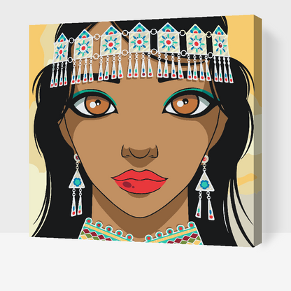 Paint by Numbers - Smuk indisk kvinde