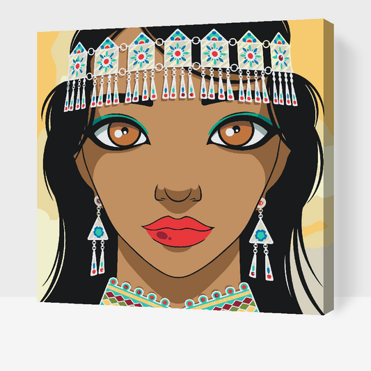 Paint by Numbers - Smuk indisk kvinde