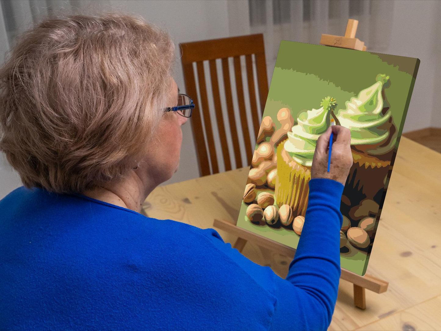 Paint by Numbers - Dubai chokoladecupcakes