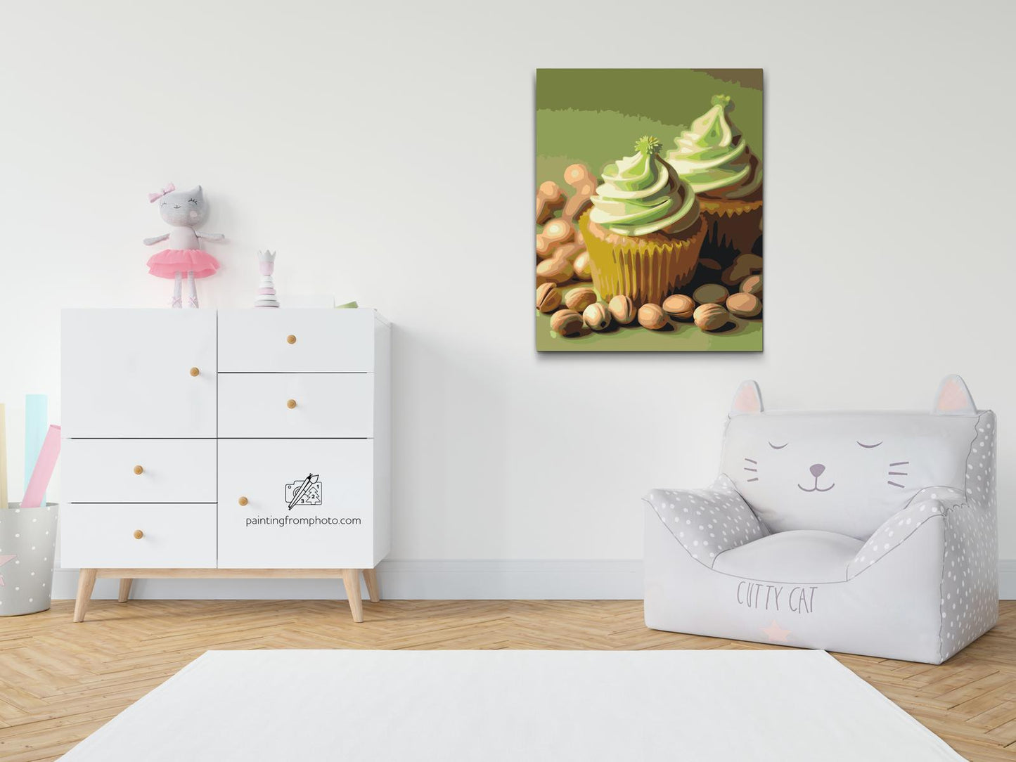 Paint by Numbers - Dubai chokoladecupcakes