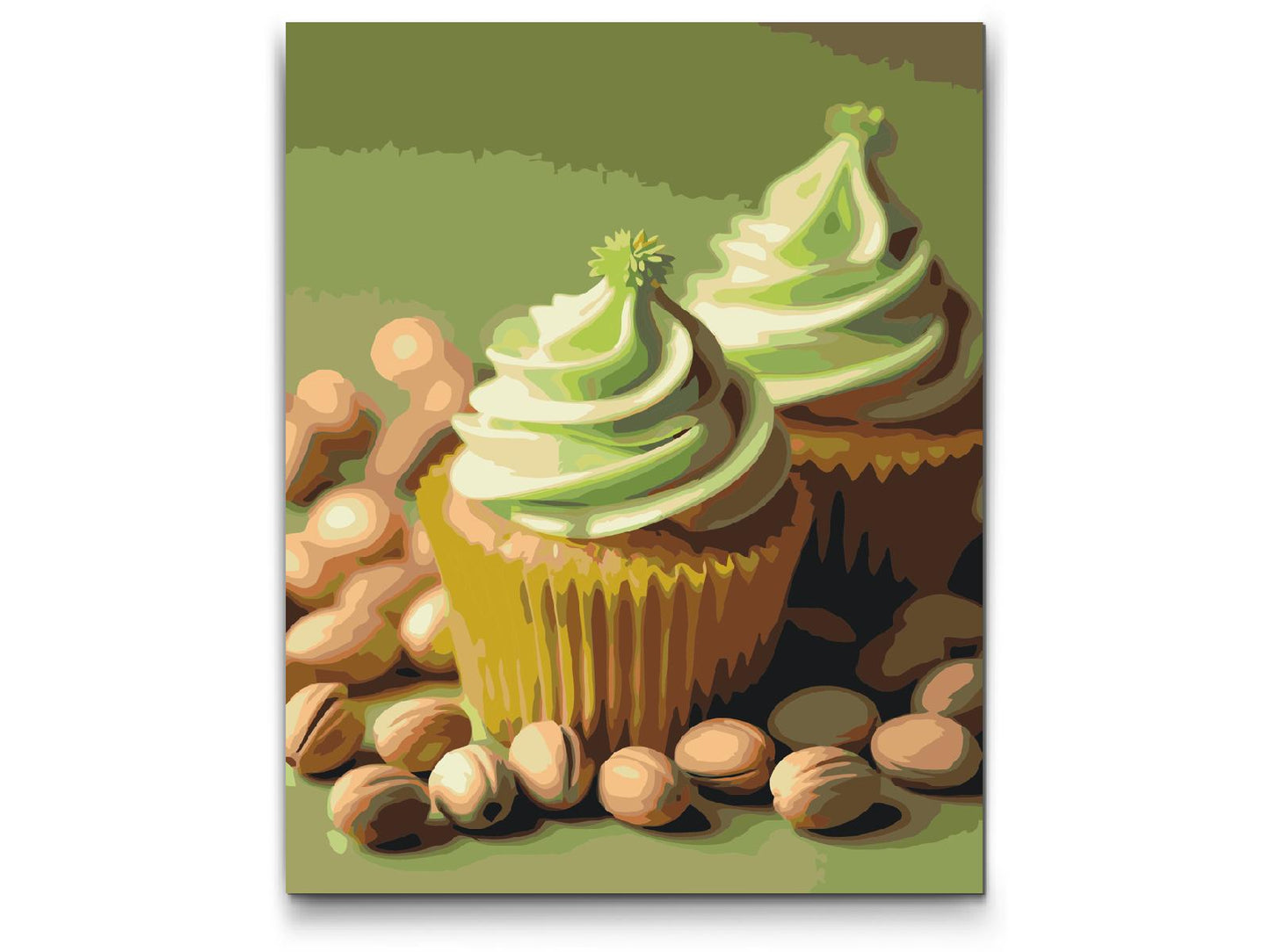 Paint by Numbers - Dubai chokoladecupcakes