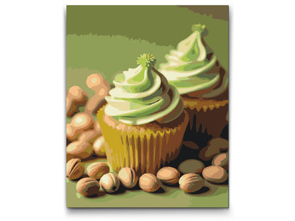 Paint by Numbers - Dubai chokoladecupcakes