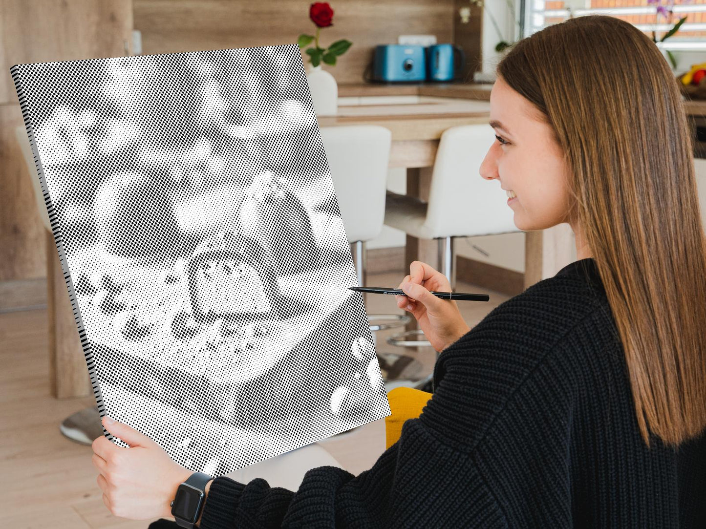 Mal-med-prikker -  Dubai chokoladepraliner