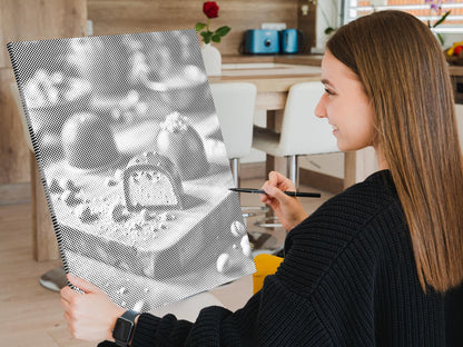 Mal-med-prikker -  Dubai chokoladepraliner