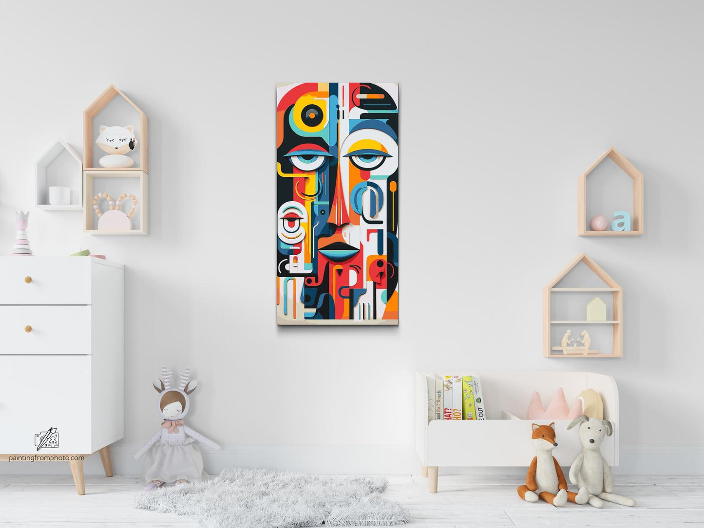 Paint by Numbers - Abstrakt ansigt