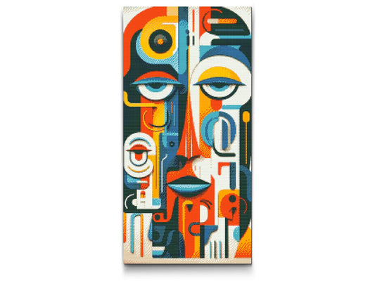 Diamond Painting - Abstrakt ansigt