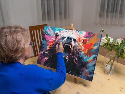 Paint by Numbers - Vred bjørn