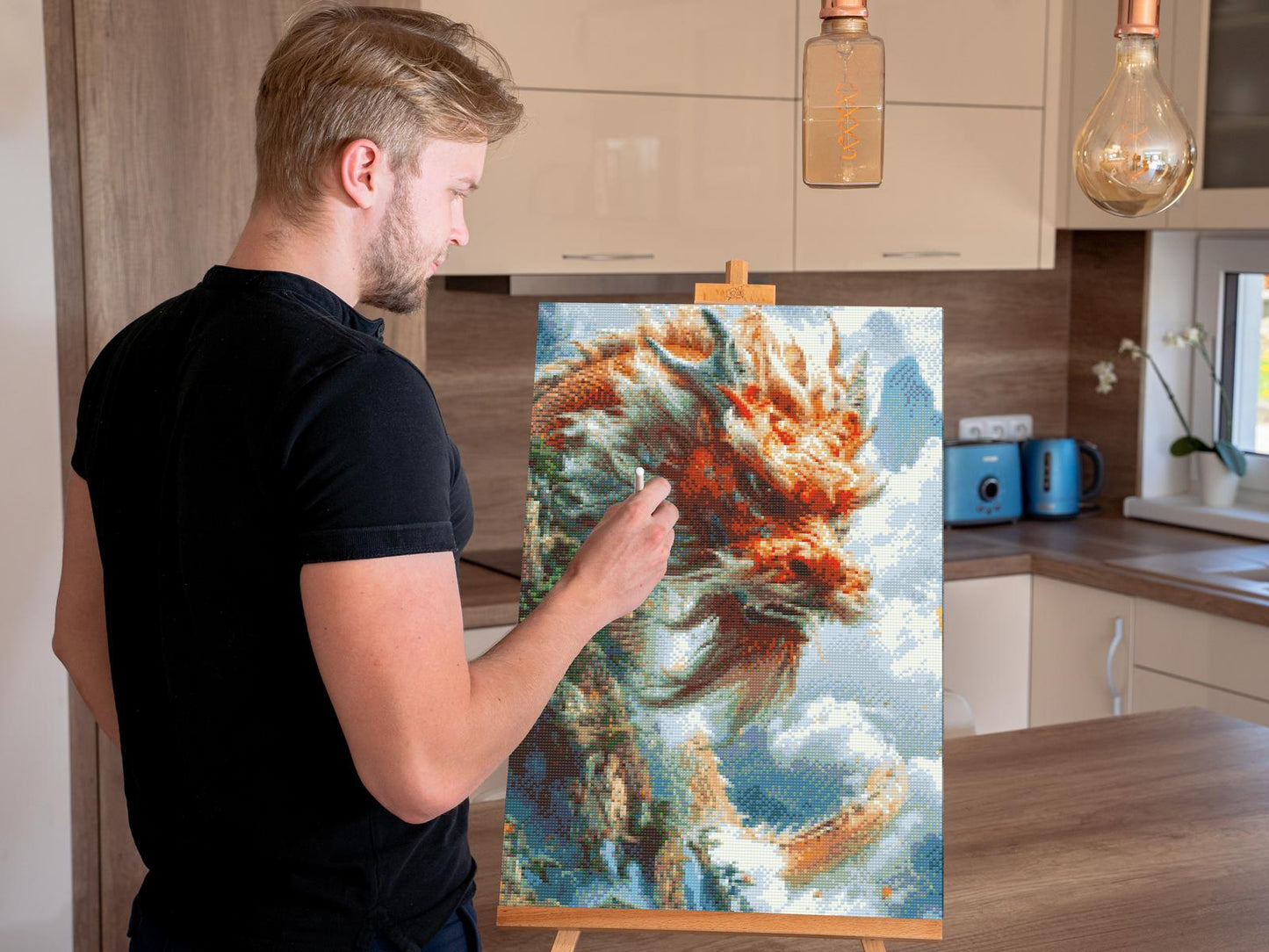 Diamond Painting - Den rasende drage