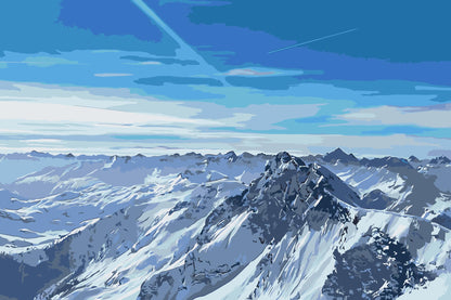 Paint by Numbers - Østrigske bjerge