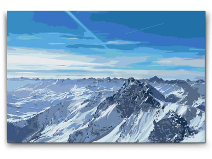 Paint by Numbers - Østrigske bjerge