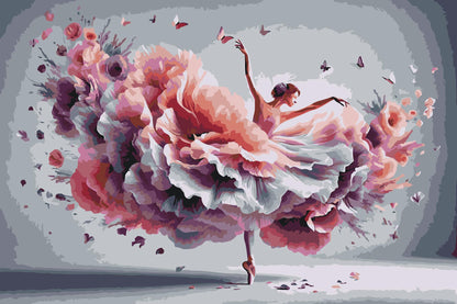 Paint by Numbers - Ballerina – harmonisk dans