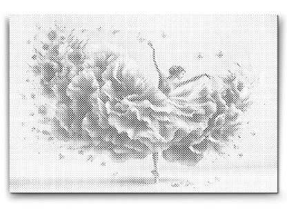 Mal-med-prikker -  Ballerina – harmonisk dans