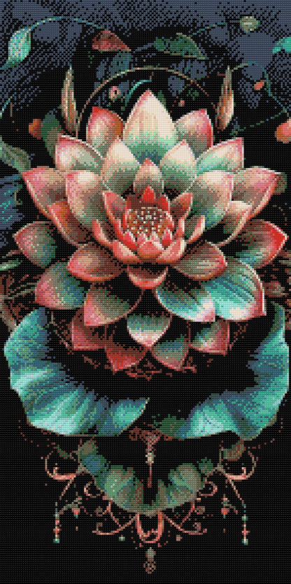 Diamond Painting - Smuk lotus