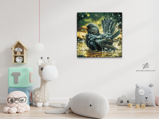 Diamond Painting - Fuglebad