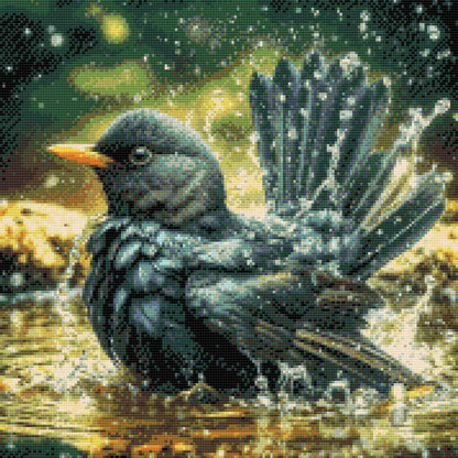 Diamond Painting - Fuglebad