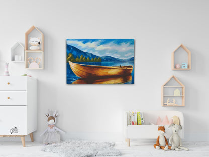 Diamond Painting - Båd på vandet