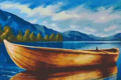Diamond Painting - Båd på vandet
