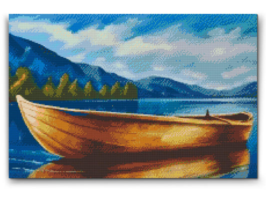 Diamond Painting - Båd på vandet