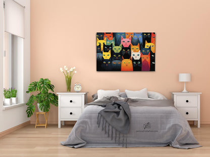Diamond Painting - Katte, uanset hvor man kigger