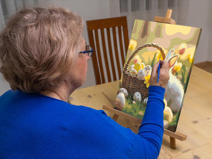 Paint by Numbers - Påskekurv og kanin