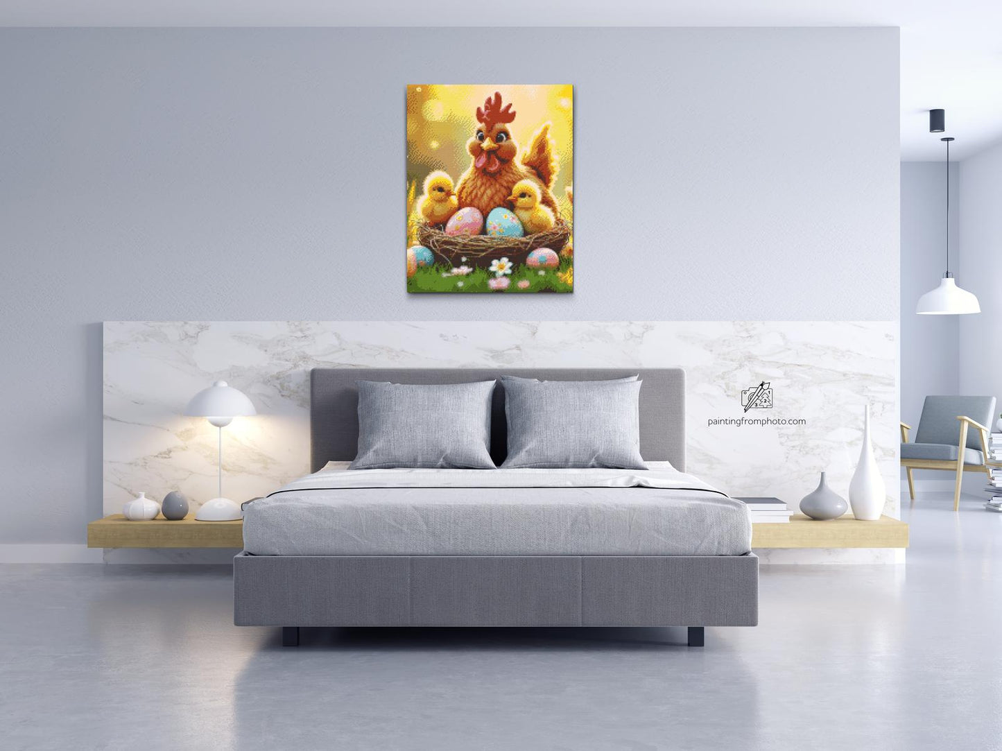 Diamond Painting - Høns og høns