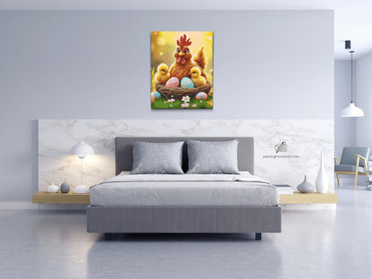 Diamond Painting - Høns og høns