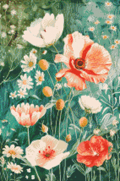 Diamond Painting - Forårsblomster