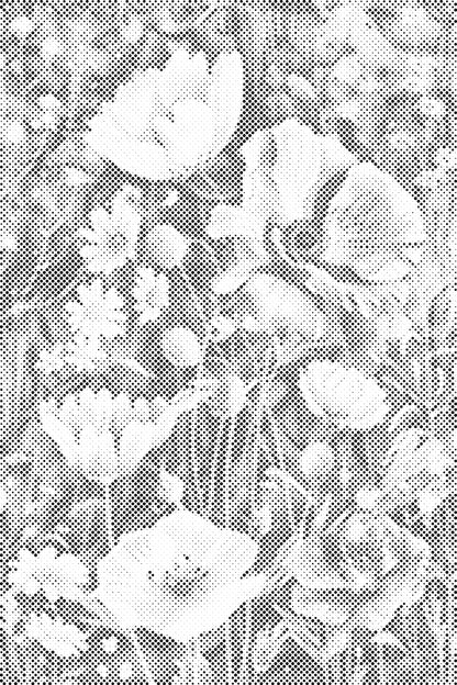 Mal-med-prikker -  Forårsblomster