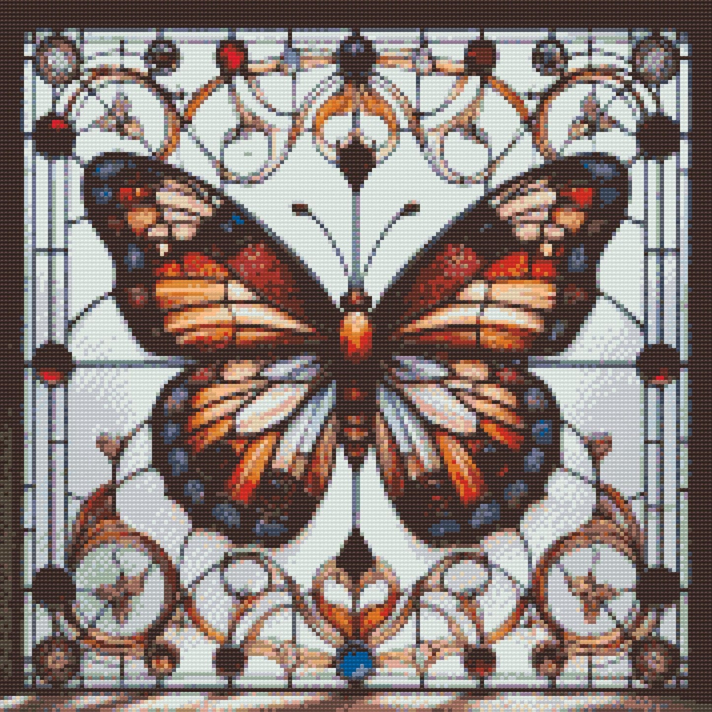 Diamond Painting - Glasmosaik-sommerfugl