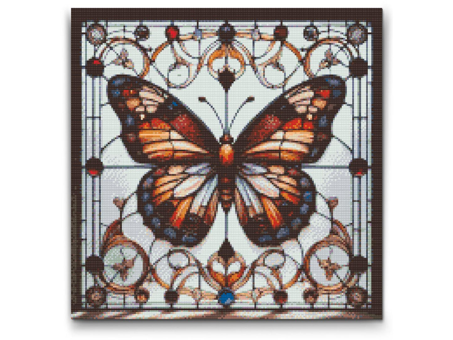 Diamond Painting - Glasmosaik-sommerfugl