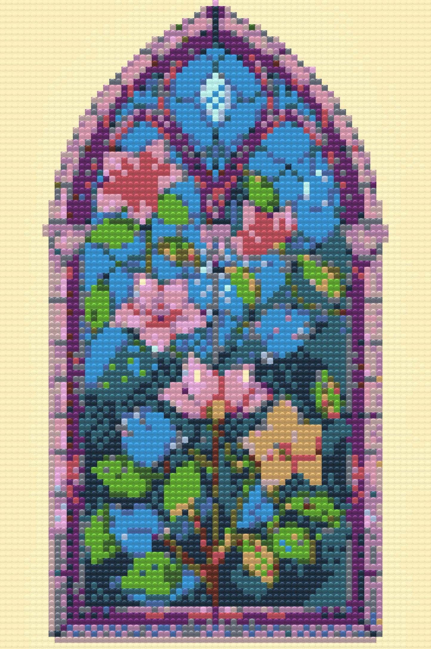 Diamond Painting - Glasmosaikvindue