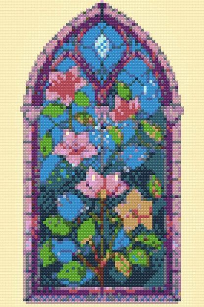 Diamond Painting - Glasmosaikvindue