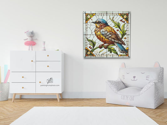Diamond Painting - Glasmosaikspurv
