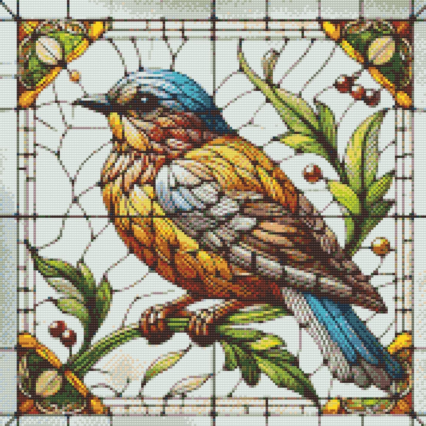 Diamond Painting - Glasmosaikspurv