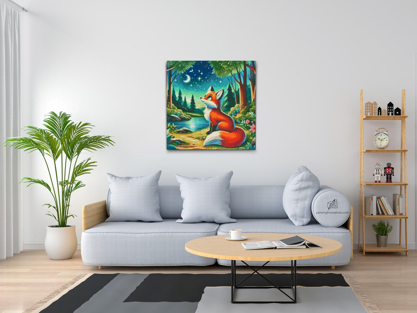 Diamond Painting - Stjerneklar nat i skoven
