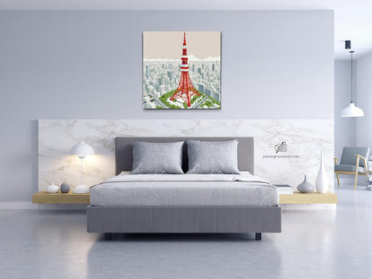 Diamond Painting - Tårn i Tokyo