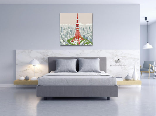 Diamond Painting - Tårn i Tokyo