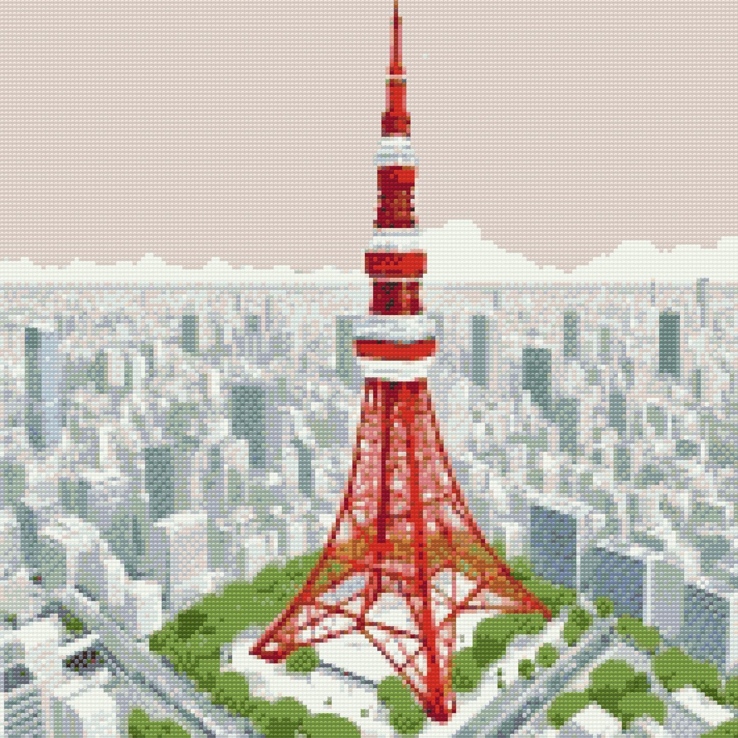 Diamond Painting - Tårn i Tokyo