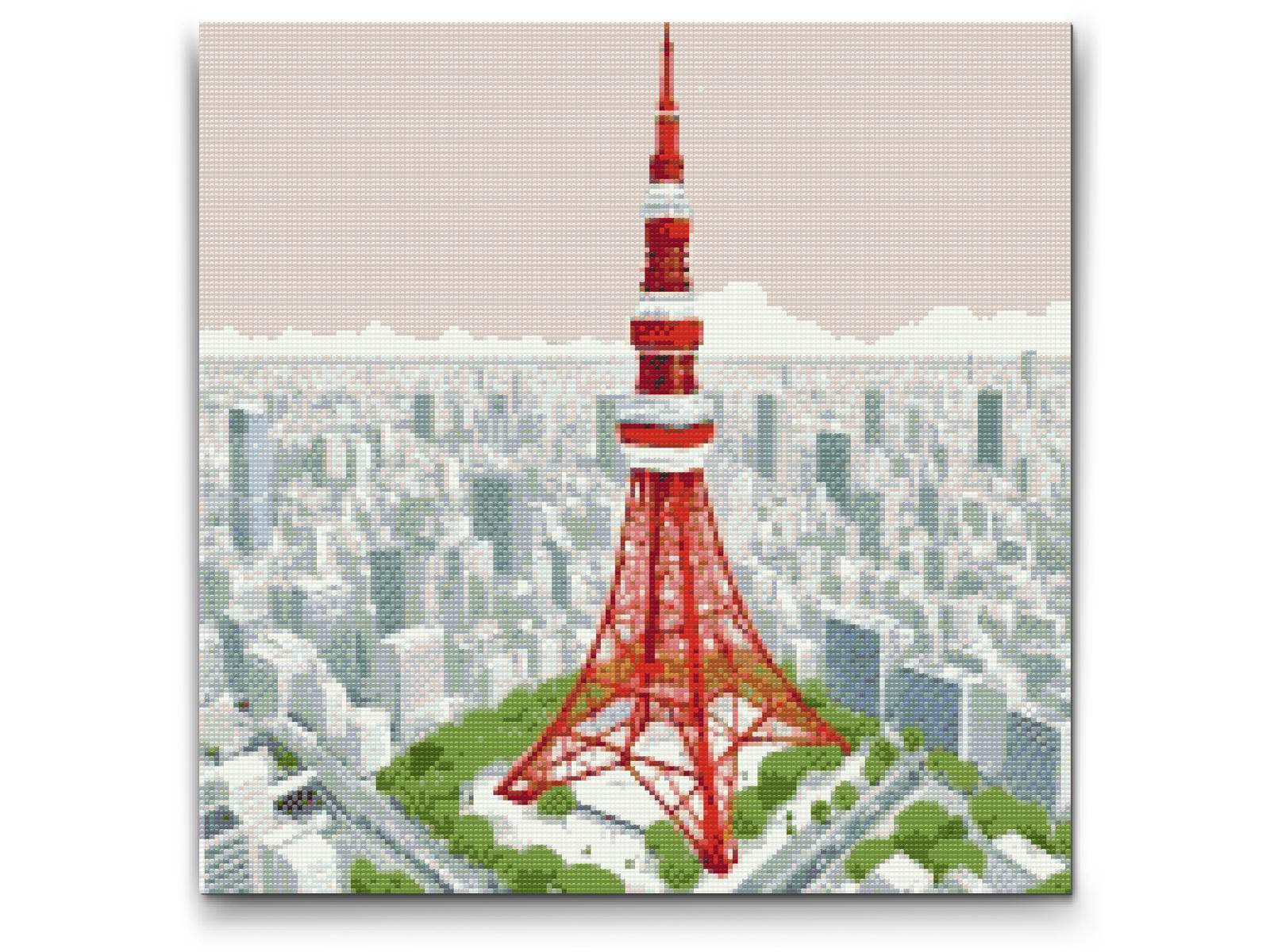 Diamond Painting - Tårn i Tokyo