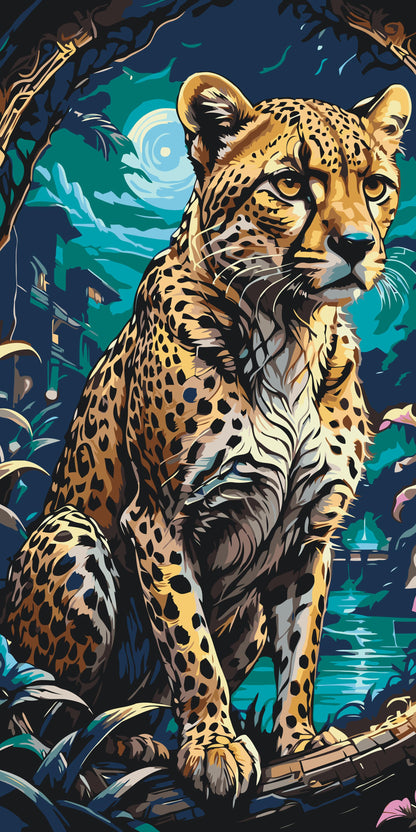Paint by Numbers - Majestæt leopard