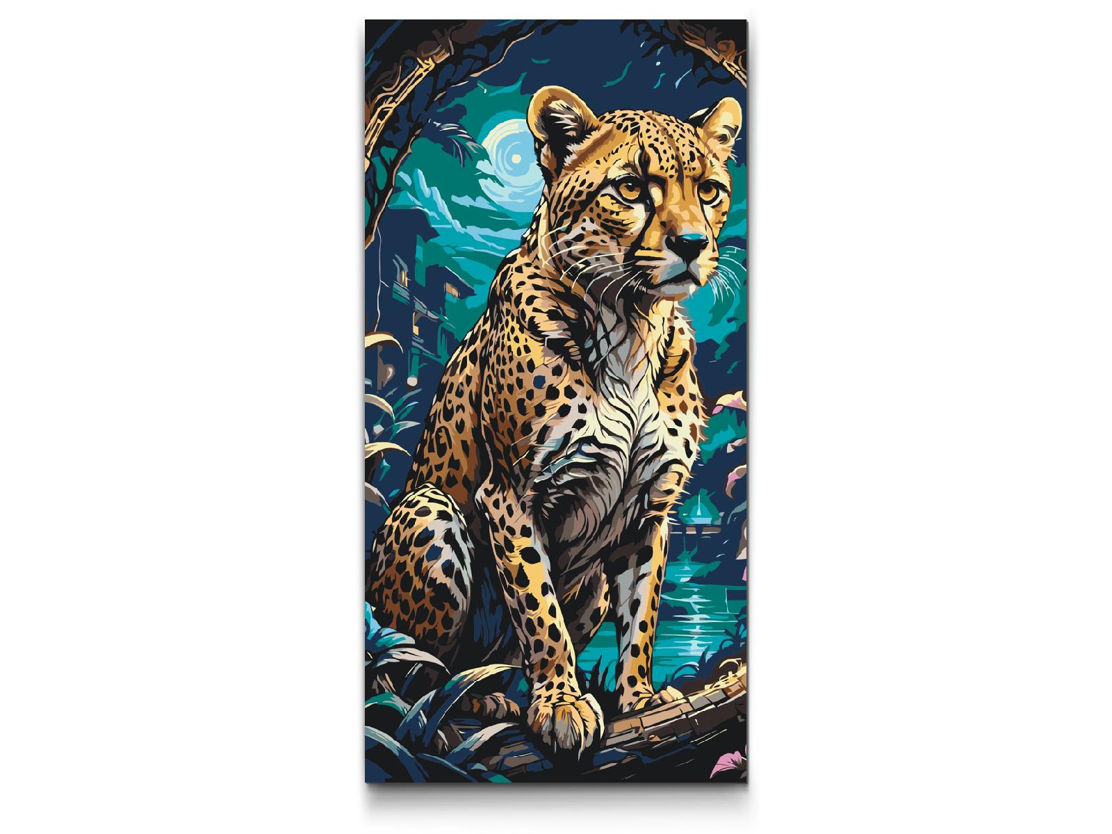 Paint by Numbers - Majestæt leopard