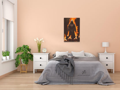 Diamond Painting - Mand i brand