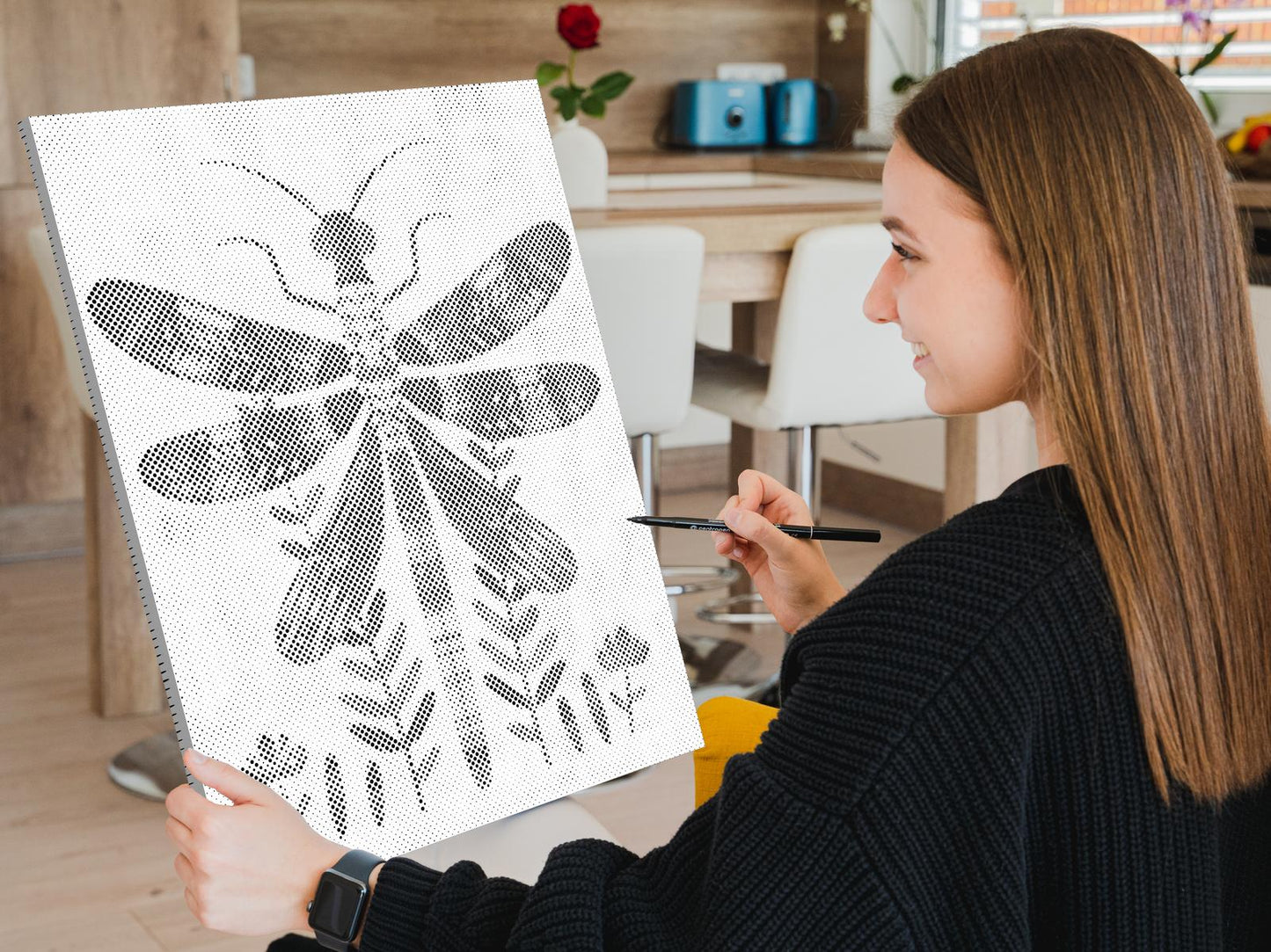 Mal-med-prikker -  Nordisk folkekunst - Guldsmed