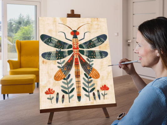 Diamond Painting - Nordisk folkekunst - Guldsmed