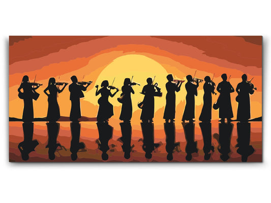 Paint by Numbers - Musikernes silhuet