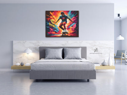 Diamond Painting - Skateboarder