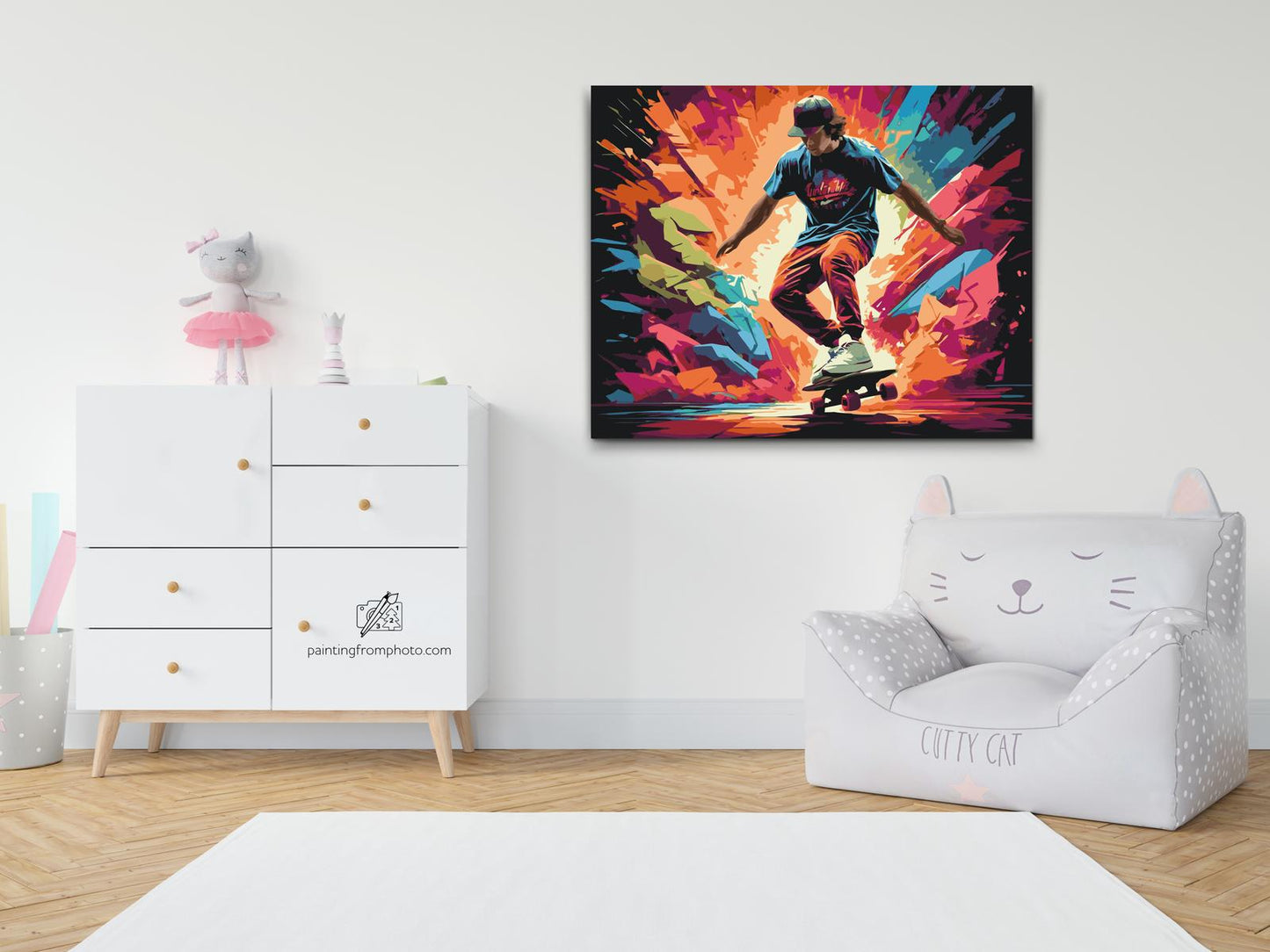 Paint by Numbers - Skateboarder