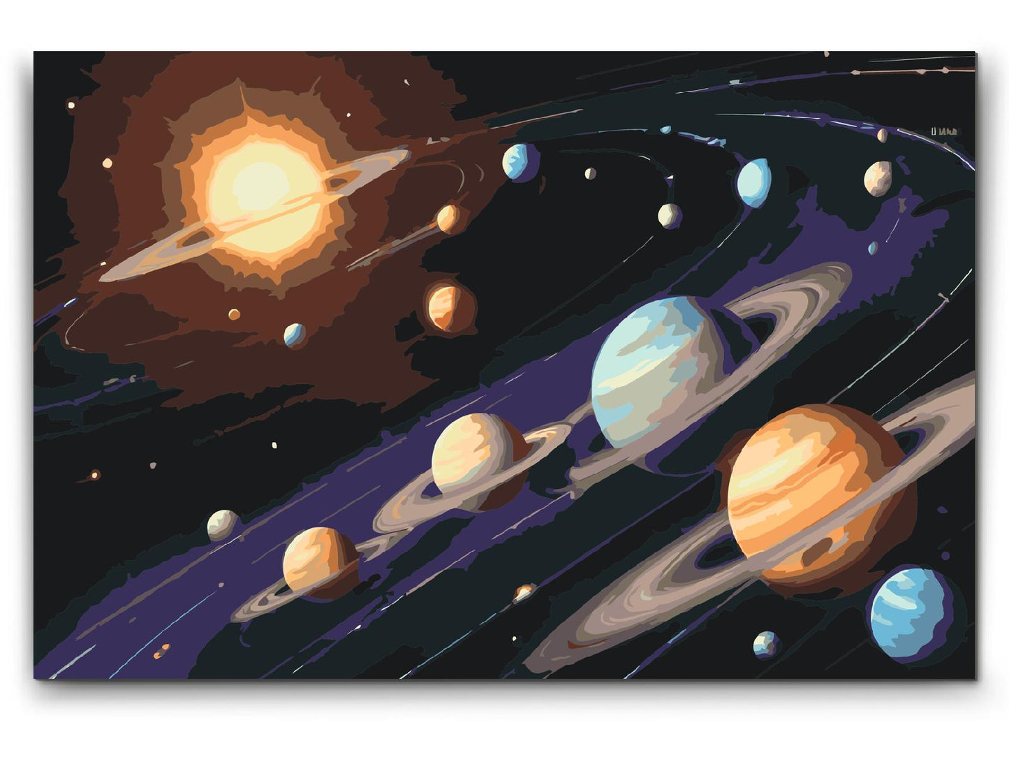 Paint by Numbers - Solsystemet